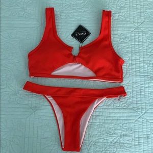 Red Orange Bikini